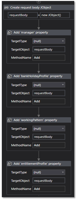 Using Invoke Method to add first 4 properties