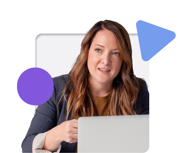 lady at laptop in business attire
